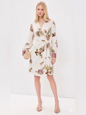 Kobi Halperin Long Sleeve Wrap Dress